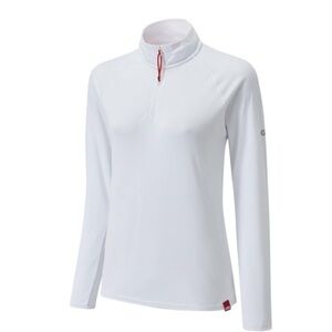 Gill Women's UV Tec Long Sleeve Zip Tee White Size 4